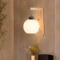 Miniatyrbild 6 av 6: Vägglampa i massivt trä inomhus, kreativ enkel modern stil,