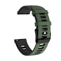 Miniatyrbild 1 av 5: 22 mm för Garmin Vivoactive 4 / Venu 2 Universal Tvåfärgad Army Green Black