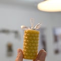 Miniatyrbild 2 av 5: Geometrisk honeycomb cylindrisk ljus form DIY Wicks
