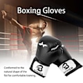 Miniatyrbild 2 av 4: Flexibla boxningshandskar/sanshou Taekwondo boxningshandskar Black