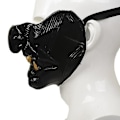 Miniatyrbild 3 av 4: Grimas mörka män och kvinnor halvansikte latexmask