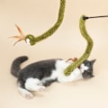 Miniatyrbild 5 av 6: Kattleksak Orm retande kattpinne, retande kattartefakt