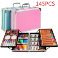 Miniatyrbild 3 av 6: 145 ST Kid Draw Set Färgpenna Crayon Akvarellpennor