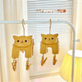 Miniatyrbild 5 av 6: PP Klädhängare, Cat Shape 10 Klämma Plast Halkfri