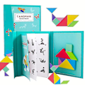 Miniatyrbild 1 av 4: Magnetisk pussel Jigsaw Tangram Thinking Training Game Baby