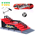 Miniatyrbild 1 av 3: Mini Skatepark Ramp För Finger Board Skateboard delar Set F