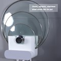 Miniatyrbild 6 av 6: Pannlock Cover Gryta Lock Rack Väggmonterad förvaringsram Själv