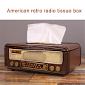 Miniatyrbild 3 av 6: Retro Radio Shape Tissue Paper Box Servettförvaringsbox