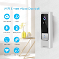 Miniatyrbild 6 av 6: 1PC WiFi smart HD-färgvideodörrklocka, kan ringa, HD-pixel