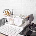 Miniatyrbild 3 av 6: Diskhylla i rostfritt stål för kök Lämplig för tömbar White