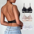 Miniatyrbild 4 av 4: Low Back Wireless Lifting Lace BH, U-formad BH Push Up Purple M