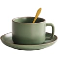 Miniatyrbild 1 av 3: Retro keramisk set, kaffemugg, mjölkkopp, sked med