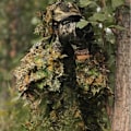 Miniatyrbild 2 av 4: Herr 3d taktik sniper kläder lätt huva kamouflage