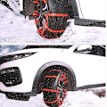 Miniatyrbild 4 av 5: Bil snökedjor nödfall anti-slip däck bälte vinter