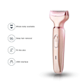Miniatyrbild 4 av 5: 2 i 1 Lady Shaver Kvinnor Epilator Ansikte Ansiktsbehandling Kroppshår
