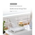 Miniatyrbild 4 av 6: Avloppsstativ för järn för kök Lämplig för trassvampstål White