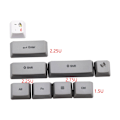 Miniatyrbild 6 av 6: Russian Character Dye Subbed PBT OEM Keycap Set Mechanische