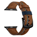 Miniatyrbild 5 av 6: 42/44 mm 38/40 mm rem, lämplig för Apple Watch 1/2/3/4/5/6/7 Black 38/40mm