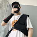 Miniatyrbild 3 av 6: Koreansk stil Personlighet Män Mode Hip Hop Cargo Väst