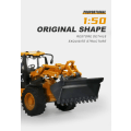 Miniatyrbild 4 av 6: 1:50 Diecast Back Hoe Loader 4-hjulslegering grävmaskin modell