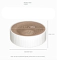 Miniatyrbild 2 av 6: Kompass Rund Cat Scratching Board, Corrugated Paper Scratch White