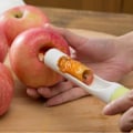 Miniatyrbild 6 av 6: Bärbar äppelpäronfruktskärare Slicer Skalare Cutter Frukt