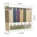 Miniatyrbild 4 av 5: 10L väggmonterad separat rishink spannmålsdispenser