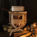 Miniatyrbild 4 av 5: Utomhus Ultralätt tältvärmespis 1,5 kg hopfällbar
