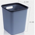 Miniatyrbild 2 av 6: Plastsoptunna, enkel fyrkantig utan lock hink för Grey