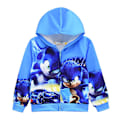 Miniatyrbild 1 av 3: Sonic Kids Pojkar Långärmad Casual Hoodies Coat 5-6Years