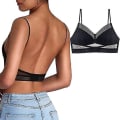 Miniatyrbild 1 av 4: Low Back Wireless Lifting Lace BH, U-formad BH Push Up Black XL
