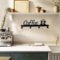 Miniatyrbild 4 av 6: Kaffemugghållare Väggmonterad (4 krokar), kök eller kaffe