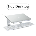 Miniatyrbild 4 av 5: Hållare för bärbar datorstativ i aluminium för MacBook Pro 13