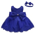 Miniatyrbild 1 av 5: Nyfödd baby prinsessklänning, barnklänningar Dark blue 18M