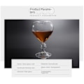 Miniatyrbild 2 av 6: Högt borosilikat Cocktailglas För Bar Hjärtformad