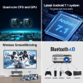 Miniatyrbild 2 av 6: 600D Miniprojektor Android Wifi Smart Hemmabio Full HD