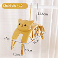Miniatyrbild 2 av 6: PP Klädhängare, Cat Shape 10 Klämma Plast Halkfri