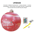 Miniatyrbild 5 av 5: Light Up Pvc Uppblåsbar Ball För Jul Pvc Material Red
