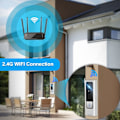 Miniatyrbild 5 av 6: 1PC WiFi smart HD-färgvideodörrklocka, kan ringa, HD-pixel