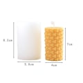 Miniatyrbild 1 av 5: Geometrisk honeycomb cylindrisk ljus form DIY 1 Mold