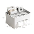 Miniatyrbild 2 av 6: Pennhink i plast med avdelare för fjärrkontrollpapper White