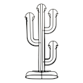 Miniatyrbild 1 av 6: Nespresso Cactus Rack Hållare för displayhållare i rostfritt stål