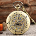 Miniatyrbild 2 av 5: Bill Cipher- Gravity Falls Theme, Quartz Pocket Watch, Retro grey