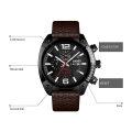 Miniatyrbild 4 av 5: Skmei 9190 Men Large Dial Calendar Timing Luminous Quartz Black