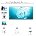 Miniatyrbild 6 av 6: 600D Miniprojektor Android Wifi Smart Hemmabio Full HD
