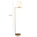 Miniatyrbild 4 av 4: Glaskula Golvlampa Stativ Lampa Personlighet Sovrum Sängbord