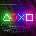 Miniatyrbild 4 av 4: Led neonljus Playstation Controller spelikon tecken rum