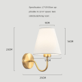 Miniatyrbild 2 av 5: Vägglampa inomhus, tyg, kreativ enkelhet Modern Brown