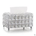Miniatyrbild 1 av 6: Crystal Tissue Box, nordisk stil för vardagsrum Lämplig Silver