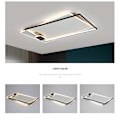 Miniatyrbild 5 av 5: Vardagsrumslampa Rektangulär Atmosfär Modern Minimalistisk